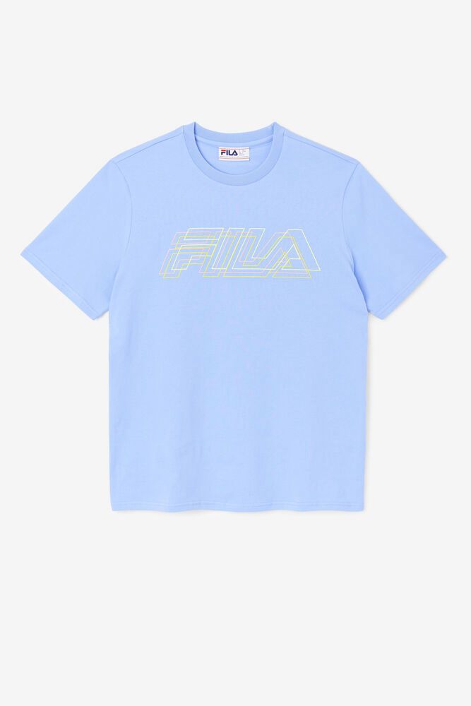 Fila Lakosa Blue T-Shirt Mens - NZ 46319-POIL